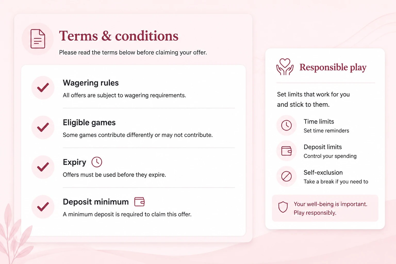 Clubhouse Casino Bonus Terms and Conditions